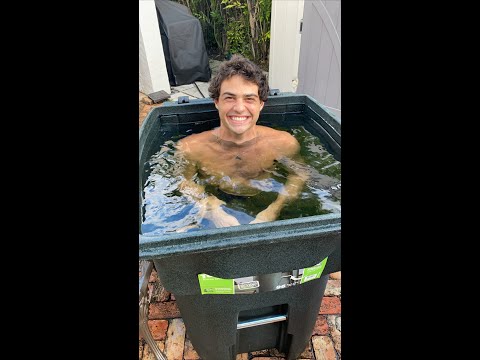 Noah and Aaron take ice baths.