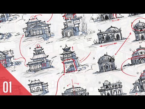 Environment Design EP 1 - Architectural Thumbnail Sketching