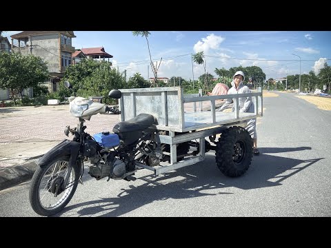 Turn an Old Motorcycle into a Super Unique Homemade 3-Wheel Cargo Vehicle