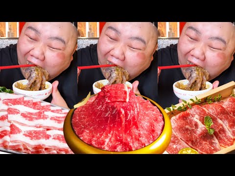 【大胃王挑戰】挑戰花1800元吃潮汕牛肉火鍋!一口氣點100份吊龍肉質軟嫩,牛肉丸子一口爆汁真過癮|Noodle Food Challenge【櫻木花胖】
