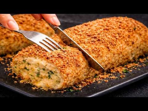 Only 4 Ingredients! Crispy Chicken Breadcrumb Rolls I Make 3x a Week!