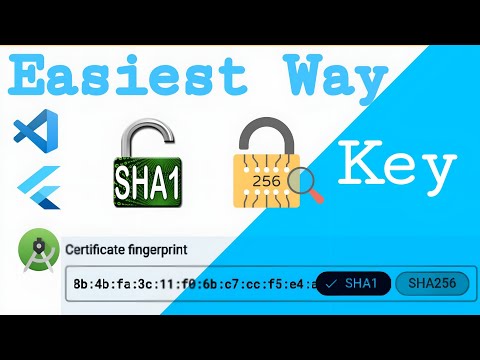 How to get sha1 key in Flutter in Android Studio | How to get sha1 key in VScode Easiest way to get