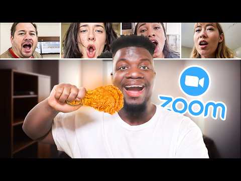 Eating MEAT in VEGAN Zoom Classes!