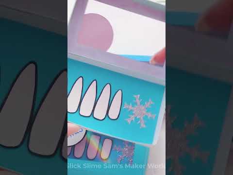 Satisfying Paper Manicure! 💅 #Crafts #PaperCrafts #DIY