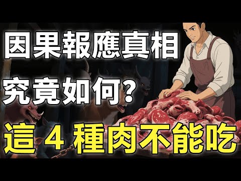 這4種動物的肉千萬不能吃!佛祖僅用一句話,說明因果報應的真相【動物|佛學知識|佛祖】