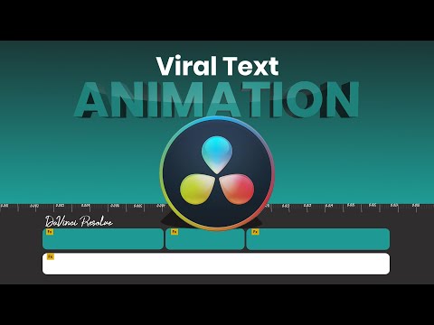 Viral Text Animation in DaVinci Resolve | Easy Tutorial for Beginners (2025)