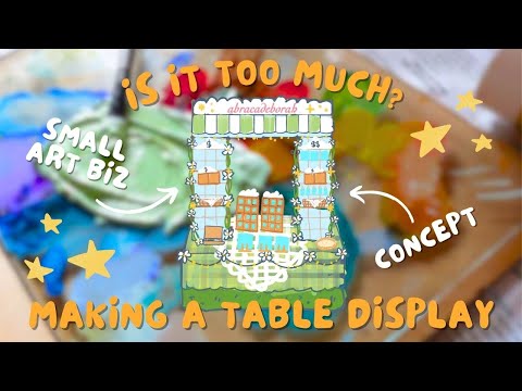 ☁️ creating my first ever artist alley table display! brainstorming & my first build (part 1) ☁️