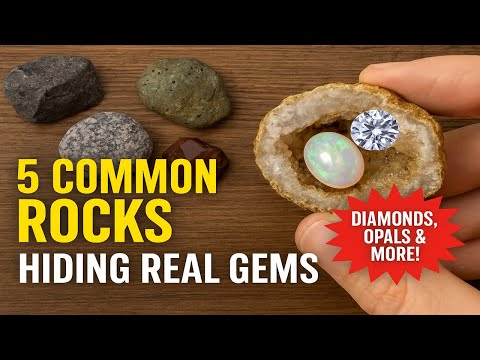 5 Common Rocks Hiding Real Gems 💥 (Diamonds, Opals & More!)