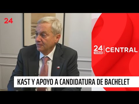 Kast y apoyo a candidatura de Bachelet a la ONU: “Depende de qué le convenga más a Chile”