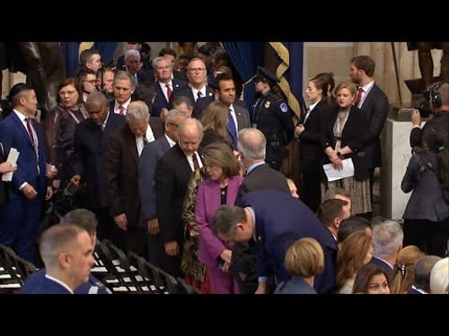 Political leaders arrive on Capitol Hill for Donald Trump's second presidential inauguration