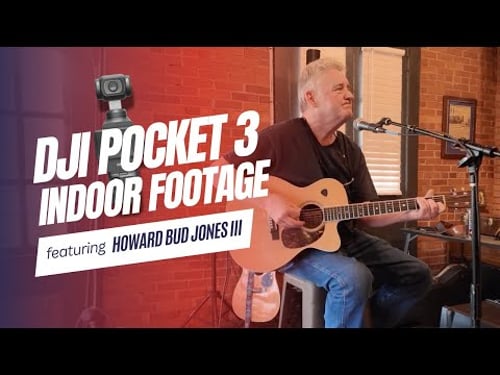 DJI Pocket 3 Indoor Footage | No External Mic | Musician Howard Bud Jones III