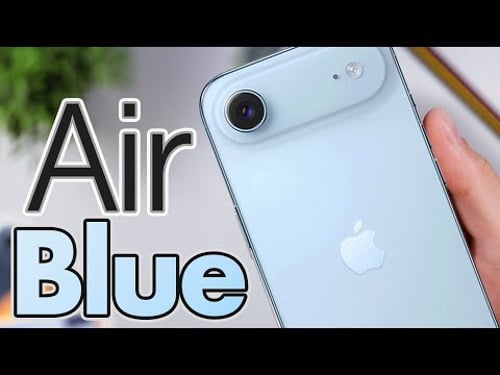 Barely Blue? iPhone Air Sky Blue Unboxing & Impressions!