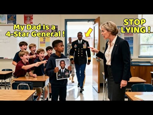 Teacher Rips Up Black Boy's: 'Your Dad Can't Be a General' — Freezes When 4-Star General Walked In