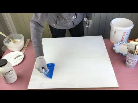 How to Gesso a Wood Panel by Rachael McCampbell