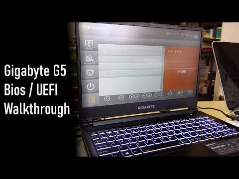 Walkthough of the Gigabyte G5 Laptop Bios / UEFI