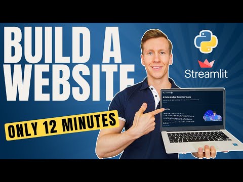 Build a Website in only 12 minutes using Python & Streamlit