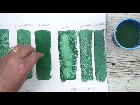 How To Use Salt In Watercolour Painting