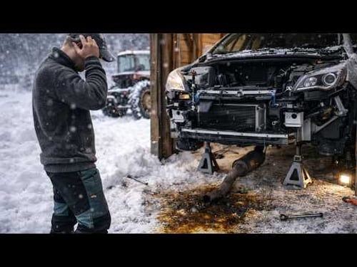 So Much Snow It Broke the Tractor Chains