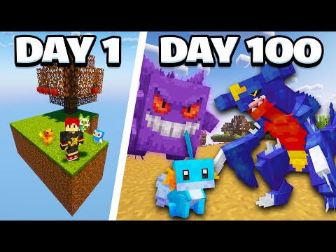 I Spent 100 Days in Cobblemon SkyBlock!
