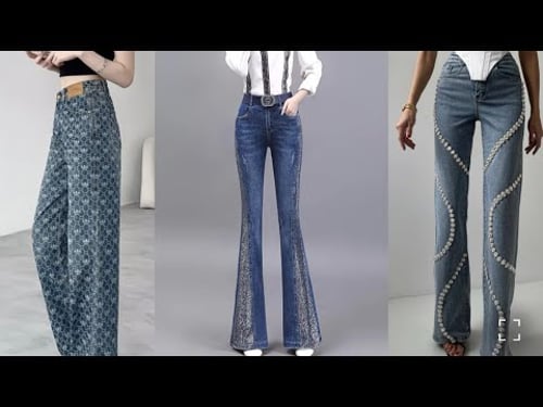 Trendy Designer Jeans Collection 2026 | Stylish & Unique Denim Pants for Women