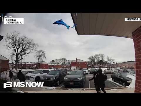 New Jersey elementary school students run from ICE