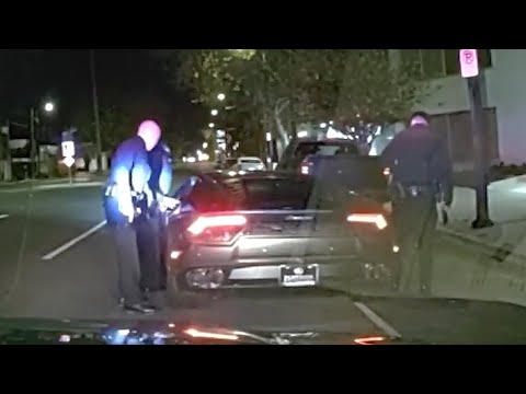 람보르기니 우라칸 도난 사실을 경찰이 파악하자 급가속해 달아난 절도범