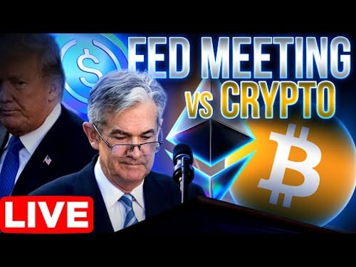 Fed Meeting LIVE!🔴Jerome Powell Rate Cuts vs Crypto Market📈