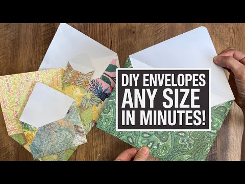 DIY Envelopes: Make Any Size Custom Designs in Minutes! (Easy & Cute)