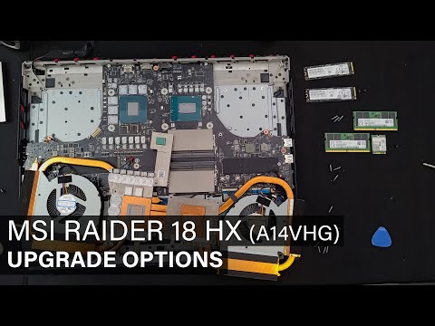 MSI Raider 18 HX A14VHG - DISASSEMBLY AND UPGRADE OPTIONS
