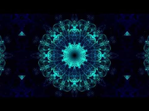 Escape into a tranquil world of colors and patterns. 4k virtual animated background video