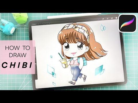 PROCREATE TUTORIAL (BEGINNER): How to Draw CHIBI Character on your IPAD + ✨100 SUBSCRIBERS SPECIAL✨