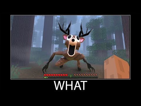 Minecraft wait what meme part 394 realistic minecraft 99 NIGHTS IN THE FOREST