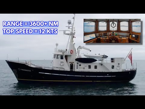 €850,000 Long-Range STEEL Converted Lifeboat Live-aboard Explorer Yacht | M/Y Fredrikstad
