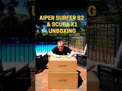 Aiper Surfer S2 and Scuba X1 pool robots unboxing