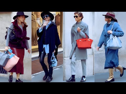 Luxury Fashion Trends 2025 👜 Shopping Time 💰 Milan Street Style 2025