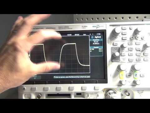 How to measure a capacitor with an oscilloscope.