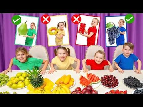 Children show that fruit is better than sweets | Vania Mania DE – Collections