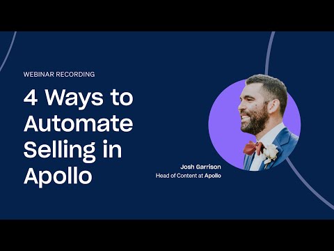 4 Ways to Automate Selling in Apollo
