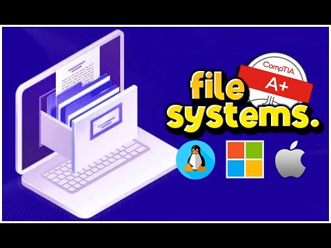 FILE SYSTEMS for A+ Exam (220-1101 & 220-1102)