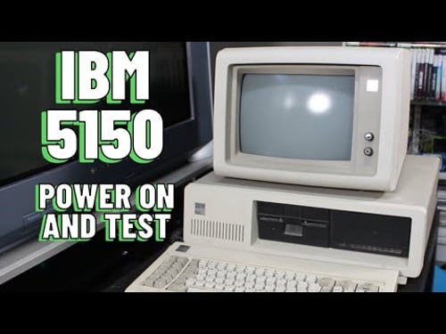 IBM 5150 First Cleaning, Power On, and Test!
