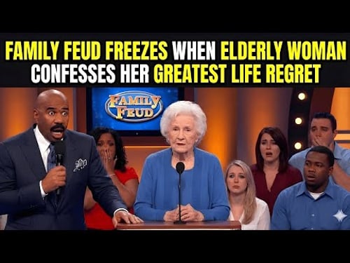 Family Feud FREEZES When Elderly Woman Confesses Her Greatest Life Regret