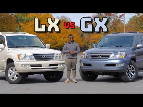 Lexus LX 470 vs GX 470! The Battle of the Luxo Land Cruiser!