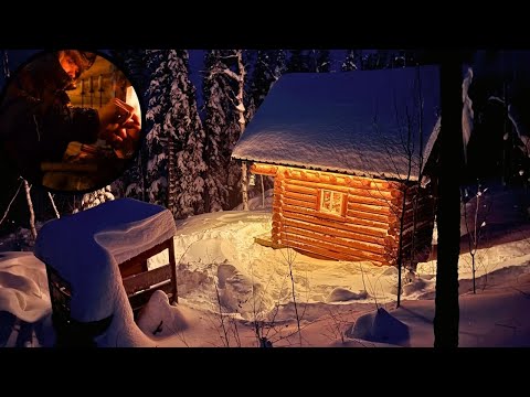 Trapped by Snow: Mini Log Cabin Life, During Historic Snowfall!