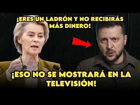 ¡Fin de la ayuda a Ucrania! ¡Ursula destrozó a Zelensky en la reunión de la OTAN!