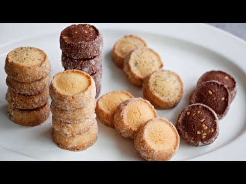 Easy one dough-three sable cookies : Easy cookies recipe |Brechel