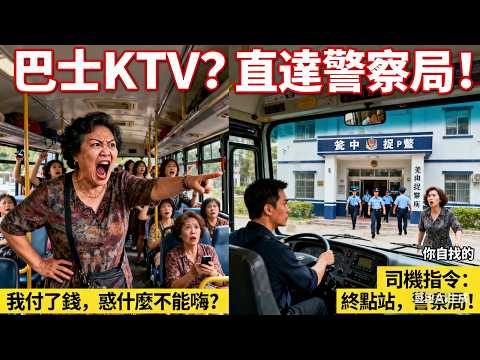 中國大媽旅行團在美國灰狗巴士上外放"廣場舞神曲"狂歡,並對司機咆哮:"我付了錢,憑什麼不能盡興?"司機全程不語,最終將車直接開進了警察局大門!