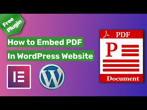 How to Embed PDF in WordPress Website Using Elementor Page builder and PDF Viewer Addon