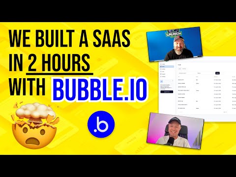 Building a SaaS app LIVE in 2 hours using Bubble and Bullet Launch