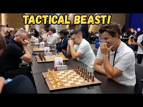 Magnus Carlsen's Tactical Brilliance vs Pawel Teclaf