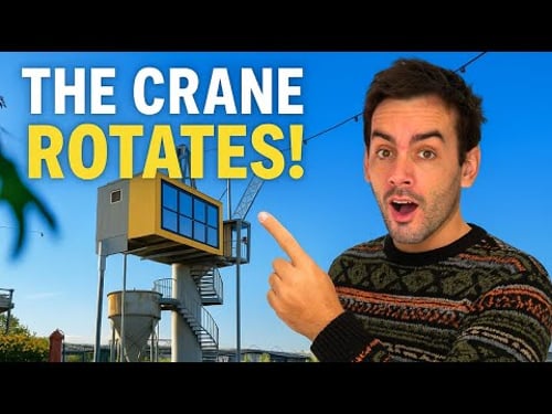 We Slept Inside a Crane… This Is Unreal!